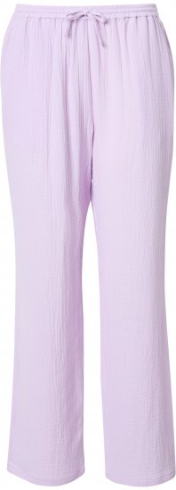 Ulla Popken Muslin Pull On Pants Purple - Vaqueros & Pantalones de Mujer Tallas Grandes – Plus Size - 