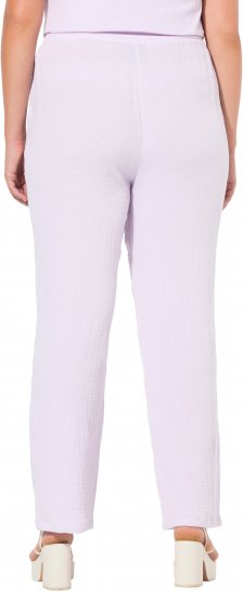 Ulla Popken Muslin Pull On Pants Purple - Vaqueros & Pantalones de Mujer Tallas Grandes – Plus Size - 