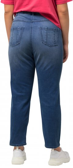 Ulla Popken Rhinestone Detail Stretch Fit Skinny Jeans Blue Denim - Vaqueros & Pantalones de Mujer Tallas Grandes – Plus Size - 