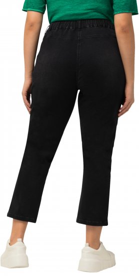 Ulla Popken Sienna Crop Stretch Jeans Black - Vaqueros & Pantalones de Mujer Tallas Grandes – Plus Size - 