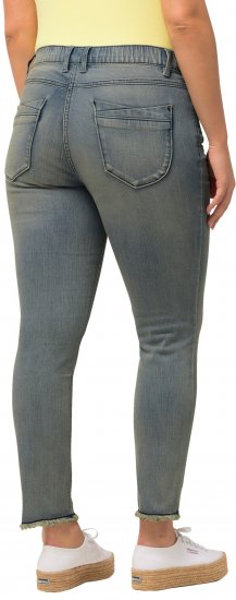 Ulla Popken Fringed Hem Sarah Jeans Blue - Vaqueros & Pantalones de Mujer Tallas Grandes – Plus Size - 