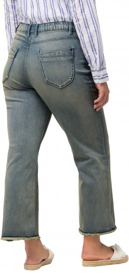 Ulla Popken Fringed Leg Mandy Jeans Blue - Vaqueros & Pantalones de Mujer Tallas Grandes – Plus Size - 