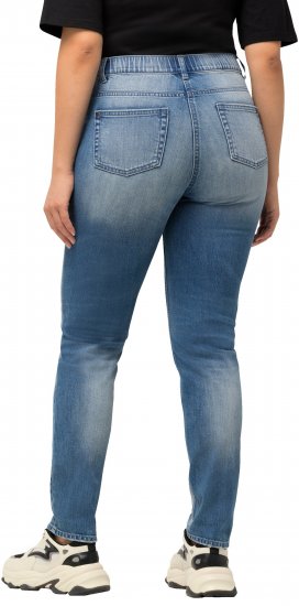 Ulla Popken Distressed Stretch Fit Sarah Jeans Blue - Vaqueros & Pantalones de Mujer Tallas Grandes – Plus Size - 