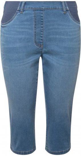 Ulla Popken Sienna Stretch Denim Capris Blue - Vaqueros & Pantalones de Mujer Tallas Grandes – Plus Size - 
