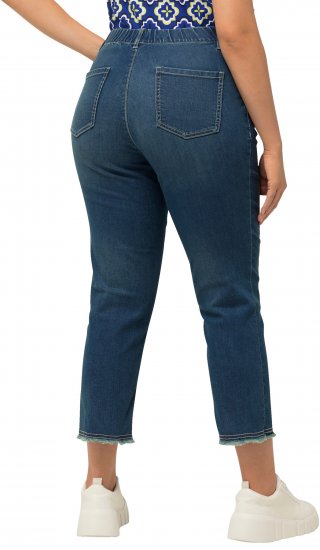 Ulla Popken Cropped Narrow Leg Jeans Blue Denim - Vaqueros & Pantalones de Mujer Tallas Grandes – Plus Size - 