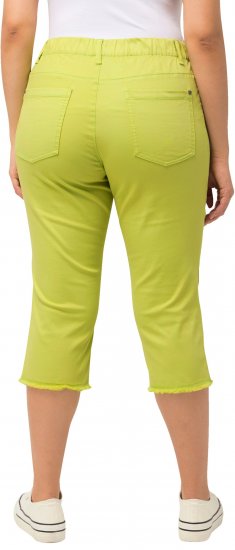 Ulla Popken Stretch Fit Raw Hem Capris Pistachio - Vaqueros & Pantalones de Mujer Tallas Grandes – Plus Size - 