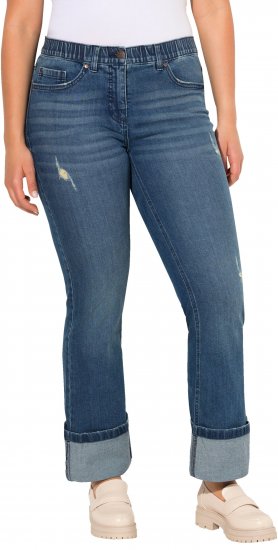 Ulla Popken Wide Cuff Stretch Fit Jeans Blue Denim - Vaqueros & Pantalones de Mujer Tallas Grandes – Plus Size - 