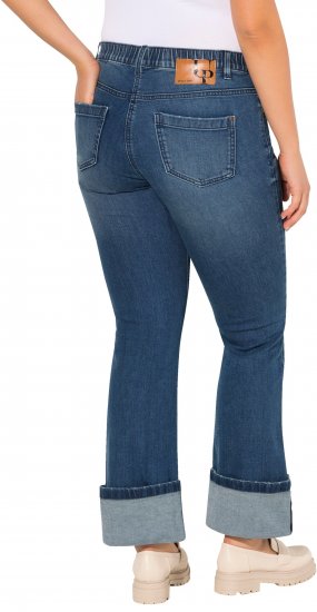 Ulla Popken Wide Cuff Stretch Fit Jeans Blue Denim - Vaqueros & Pantalones de Mujer Tallas Grandes – Plus Size - 