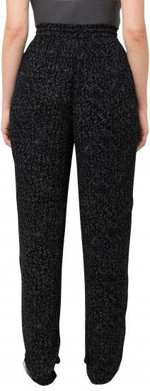 Ulla Popken Speckled Crepe Pull On Pants Black - Vaqueros & Pantalones de Mujer Tallas Grandes – Plus Size - 