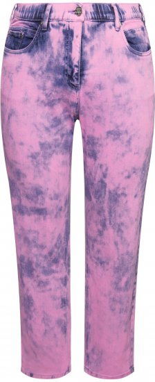 Ulla Popken Color Wash Stretch Fit Boyfriend Jeans Bold Pink - Vaqueros & Pantalones de Mujer Tallas Grandes – Plus Size - 