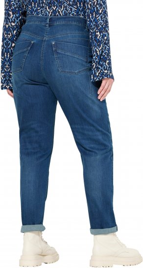 Ulla Popken Rivet Detail Mom Jeans Blue - Vaqueros & Pantalones de Mujer Tallas Grandes – Plus Size - 