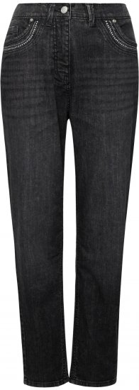 Ulla Popken Rivet Detail Mom Jeans Denim Blue - Vaqueros & Pantalones de Mujer Tallas Grandes – Plus Size - 