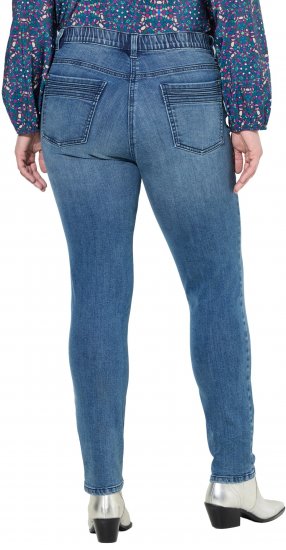 Ulla Popken Decorative Pocket Slim Stretch Jeans Blue Denim - Vaqueros & Pantalones de Mujer Tallas Grandes – Plus Size - 