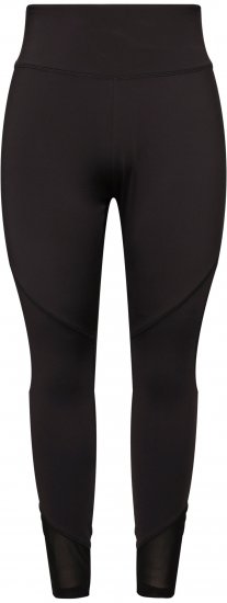 Ulla Popken Mesh Panel Leggings Black - Vaqueros & Pantalones de Mujer Tallas Grandes – Plus Size - 