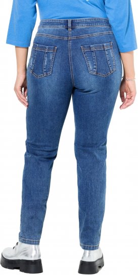 Ulla Popken Lightly Distressed Slim Leg Jeans Blue - Vaqueros & Pantalones de Mujer Tallas Grandes – Plus Size - 