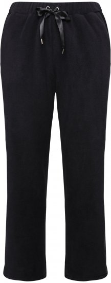 Ulla Popken Fleece Loungewear Pants Black - Vaqueros & Pantalones de Mujer Tallas Grandes – Plus Size - 