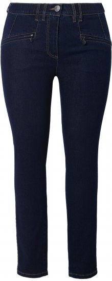 Ulla Popken High Waisted Stretch Fit Jeans Denim Blue - Vaqueros & Pantalones de Mujer Tallas Grandes – Plus Size - Vaqueros y pantalones, EU 42-70