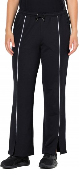 Ulla Popken Tracksuit Pants Black - Vaqueros & Pantalones de Mujer Tallas Grandes – Plus Size - Vaqueros y pantalones, EU 42-70