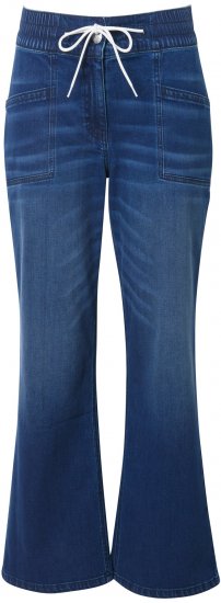 Ulla Popken Patch Pocket Elastic Waist Jeans Denim Blue - Vaqueros & Pantalones de Mujer Tallas Grandes – Plus Size - 