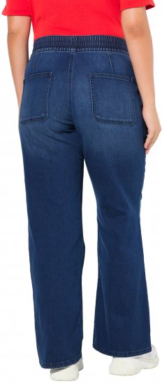Ulla Popken Patch Pocket Elastic Waist Jeans Denim Blue - Vaqueros & Pantalones de Mujer Tallas Grandes – Plus Size - 