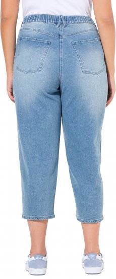 Ulla Popken Tapered Leg Mom Jeans Blue - Vaqueros & Pantalones de Mujer Tallas Grandes – Plus Size - 
