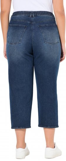 Ulla Popken Tapered Leg Mom Jeans Denim Blue - Vaqueros & Pantalones de Mujer Tallas Grandes – Plus Size - 
