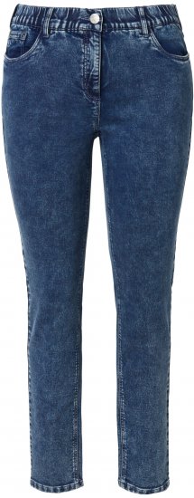 Ulla Popken Jersey Slim Leg Jeans Denim Blue - Vaqueros & Pantalones de Mujer Tallas Grandes – Plus Size - Vaqueros y pantalones, EU 42-70