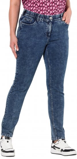 Ulla Popken Jersey Slim Leg Jeans Denim Blue - Vaqueros & Pantalones de Mujer Tallas Grandes – Plus Size - Vaqueros y pantalones, EU 42-70