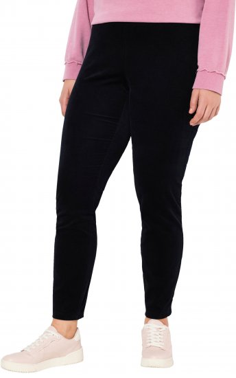 Ulla Popken Corduroy Leggings Navy - Vaqueros & Pantalones de Mujer Tallas Grandes – Plus Size - 