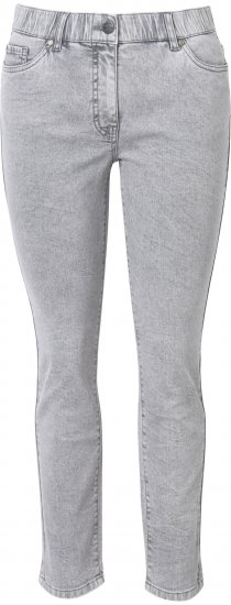 Ulla Popken Stretch Cotton Cargo Crop Pants White - Vaqueros & Pantalones de Mujer Tallas Grandes – Plus Size - 