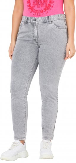 Ulla Popken Stretch Cotton Cargo Crop Pants White - Vaqueros & Pantalones de Mujer Tallas Grandes – Plus Size - 