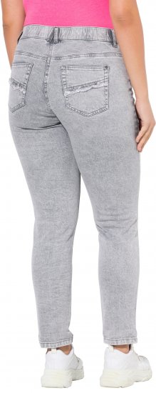 Ulla Popken Stretch Cotton Cargo Crop Pants White - Vaqueros & Pantalones de Mujer Tallas Grandes – Plus Size - 