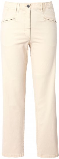 Ulla Popken Tapered Leg Mony Pants Dark Putty - Vaqueros & Pantalones de Mujer Tallas Grandes – Plus Size - 