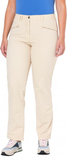 Ulla Popken Tapered Leg Mony Pants Dark Putty - Vaqueros & Pantalones de Mujer Tallas Grandes – Plus Size - 
