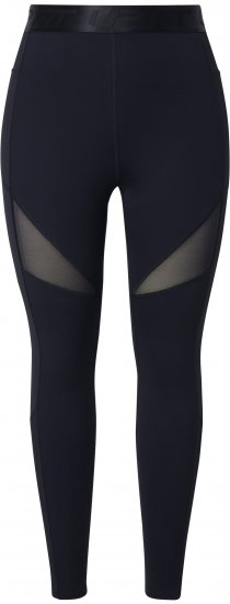 Ulla Popken Mesh Panel Quick Drying Performance Leggings Black - Vaqueros & Pantalones de Mujer Tallas Grandes – Plus Size - 