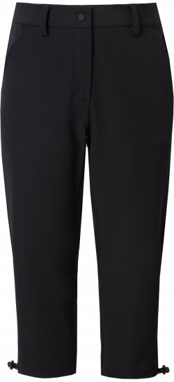 Ulla Popken Ultra Light Triple Function Cropped Softshell Pants Black - Vaqueros & Pantalones de Mujer Tallas Grandes – Plus Size - 