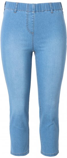 Ulla Popken Cropped Jeggings Light Blue Denim - Vaqueros & Pantalones de Mujer Tallas Grandes – Plus Size - 