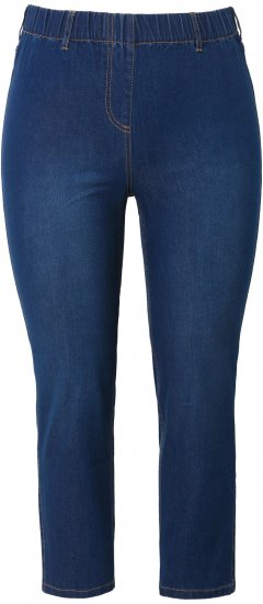 Ulla Popken Cropped Jeggings Blue Denim - Vaqueros & Pantalones de Mujer Tallas Grandes – Plus Size - 