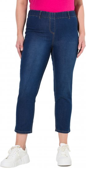 Ulla Popken Cropped Jeggings Blue Denim - Vaqueros & Pantalones de Mujer Tallas Grandes – Plus Size - 