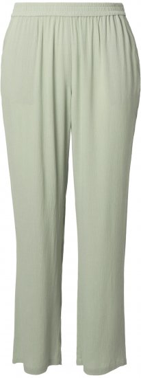 Ulla Popken Elastic Waist Crepe Pants Light Moss Green - Vaqueros & Pantalones de Mujer Tallas Grandes – Plus Size - 