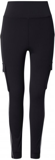 Ulla Popken Cargo Pocket Fleece Lined Sports Leggings Black - Vaqueros & Pantalones de Mujer Tallas Grandes – Plus Size - 