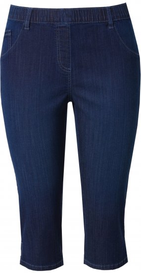Ulla Popken Denim Elastic Waist Capres Blue - Vaqueros & Pantalones de Mujer Tallas Grandes – Plus Size - 