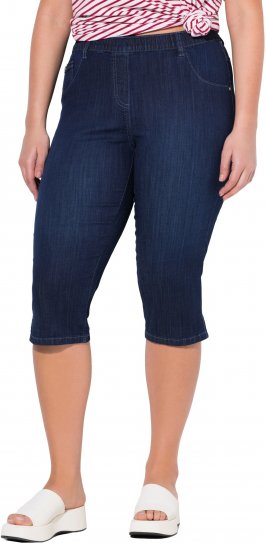 Ulla Popken Denim Elastic Waist Capres Blue - Vaqueros & Pantalones de Mujer Tallas Grandes – Plus Size - 