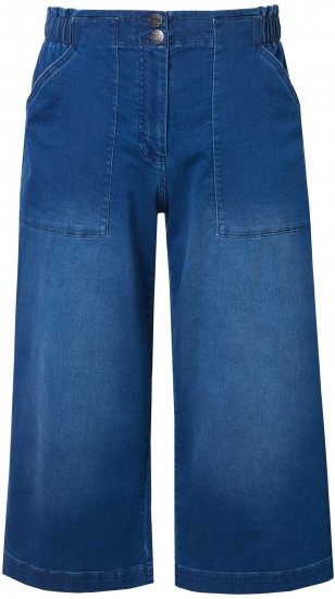Ulla Popken Denim Culottes Blue - Vaqueros & Pantalones de Mujer Tallas Grandes – Plus Size - 
