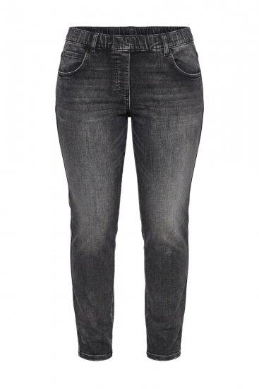 Ulla Popken Vintage Wash Jeggings Black - Leggings - Leggings en tallas grandes