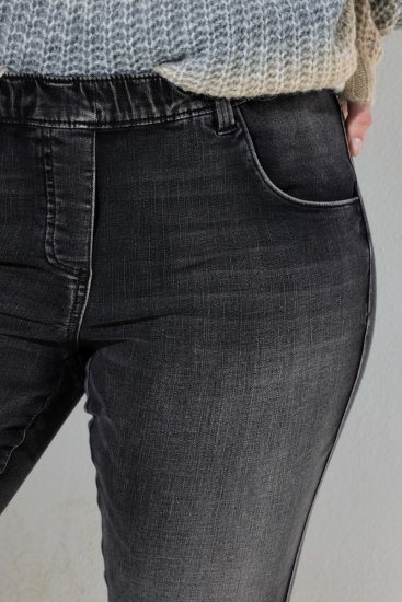 Ulla Popken Vintage Wash Jeggings Black - Leggings - Leggings en tallas grandes