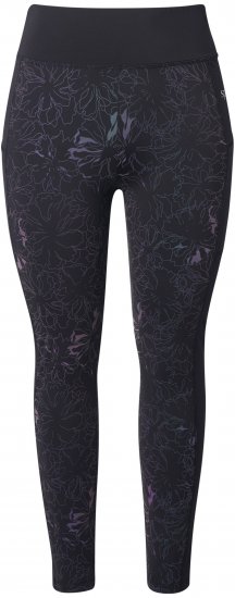 Ulla Popken Quick Drying Flower Print Leggings Black - Vaqueros & Pantalones de Mujer Tallas Grandes – Plus Size - Vaqueros y pantalones, EU 42-70