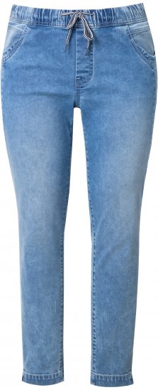 Ulla Popken Drawstring Jeggings Blue Denim - Vaqueros & Pantalones de Mujer Tallas Grandes – Plus Size - 