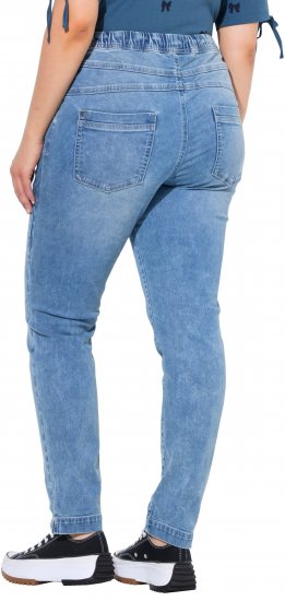 Ulla Popken Drawstring Jeggings Blue Denim - Vaqueros & Pantalones de Mujer Tallas Grandes – Plus Size - 