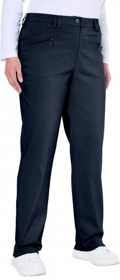 Ulla Popken Thermal Stretch Fit Mony Pants Navy - Vaqueros & Pantalones de Mujer Tallas Grandes – Plus Size - 